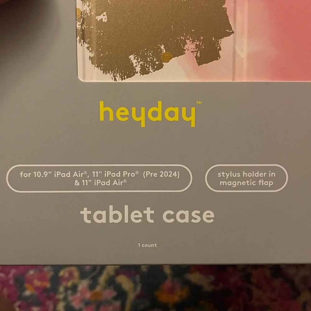 Heyday Pink and Gold Tablet Case